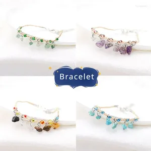 Link Bracelets Jewelry Rapid Selling Straw Woven Beaded Bracelet Raffia Grass Wish Couple Style One Piece Delivery Boho