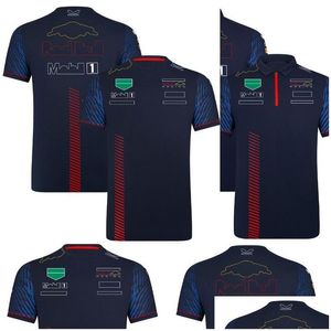 オートバイアパレル2023 F1チームレーシングTシャツフォーマ1ドライバーシャツTシャツモータースポーツシーズンファントップメンズジャージープラスDHXOB