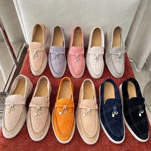Fashion Suede Printing Casual Shoes soft-soled Sneakers Ladies Loafers Top Understated Quality sense of design Loafers Summer Designer Moccasin