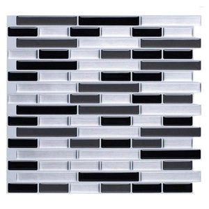 Naklejki okienne 3D Cegła Tapeta Tapeta do kuchni łazienki backsplash anty płytki domowe 28 x 23,5 cm