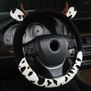 Coperchio del volante Cover Auto Couch con orecchie di corna Accessori per protezione automatica da 15 pollici Anti Slip Assorbimento