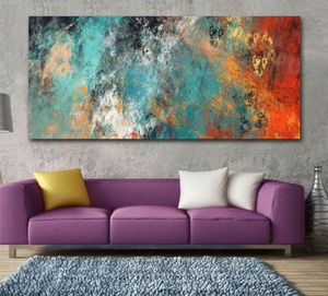 Large Abstract Wall Art Colorful Clouds Oil Painting Canvas Posters Prints Wall Pictures for Living Room Cuadros Modern Home Dec6501323