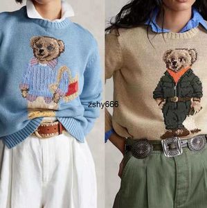 RL Designer Men Knits Bear Sweater Polos Pulover Crewneck kninted Laurens Subsiter Long Long