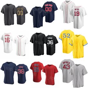 Männer Kinder Frauen Baseball 16 Jarren Duran Jerseys City 43 Ceddanne Rafaela 36 Triston Casas 47 Enmanuel Valdez 52 Wilyer Abreu 17 Tyler Oneill 19 Pablo Reyes Hongwa