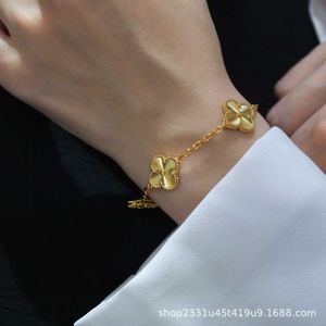 L'ultimo bracciale di gioielli di lusso leggero braccialetto fiore femminile di lusso di lusso con Vancley originale