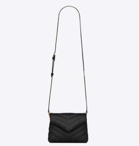 Projektantka 20 cm Mała skórzana torba na ramię Quild Messenger Bag Women Fashion Classic Vintage Torebka Luksusowy oryginalny skórzany wszechstronny przenośny korpus krzyżowy