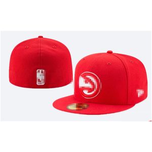 قبعات الكرة 2024 قبعات مجهزة Baskball All Team for Men Women Casquette Sports Hat Flex Cap مع حجم العلامة الأصلي 7-8 R111 Drop Delivery OTZ8F