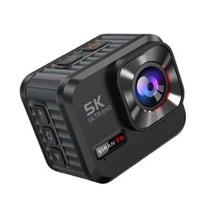 Spor Aksiyon Video Kameralar Cerastes Aksiyon Kamerası 5K 4K60FPS V8 WiFi Shockabsorbing Çift Ekran 170 Geniş Açılı 30m Su Geçirmez Hareket Kamerası Uzaktan Kumanda J24
