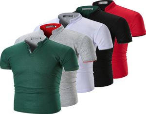 Herren schlanker Anpassungen kurzarm Vneck Casual Tshirt Tops Muskel -T -Shirt2712355