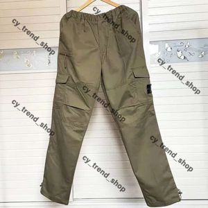 2023 Mens Stones Patches Island Vintage Cargo Pants Designer Big Pocket Overalls Trousers Track Fashion Brand Leggings Long Mens 336