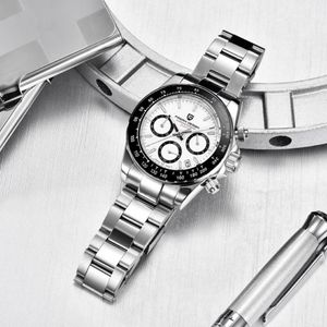 Sapphire Mirror Men's Watches Business Quartz Wrist Wain