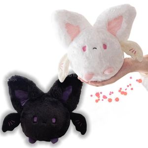 Ballform Fledermaus Plüschspielzeug dunkler Evil Dämon Fledermaus Plüsch gefüllt Pink White Angel Fairy Puppenspielzeug für Kinder Geburtstag Weihnachtsgeschenk 240507