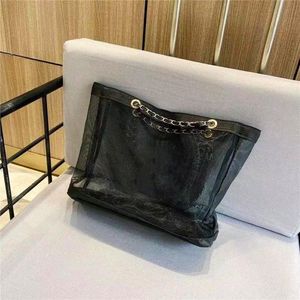 Beach Makeup Bag Black handbag handbag net famous cosmetics store beauty Handbag Black shopping net bag 302O