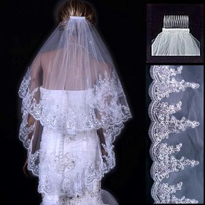 طبقتان أبيض عاجية الزفاف حجاب تول قصير مع مشط 1 5M إكسسوارات الزفاف حجاب الزفاف مع الترتر 312x