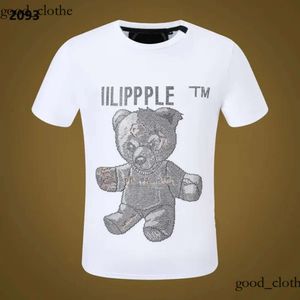 Plein björn t-shirt nya män t-shirt designer pp skalle diamant t shirt hylsa dollar brun märke o-hals högkvalitativ skallar paris t-shirt pp polo shirt plein t shirt 911