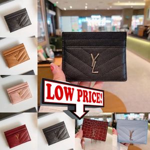 Cassandre Luxury Designer Wallet Wallet Designer Woman Coin Pouch Credit Card Holders Purses High Quality Leather Letter Small Flap Bag Lady Luxurys red