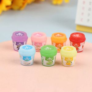 5Pcs 1:12 Dollhouse Miniature Simulation Mini Resin Yogurt Box Model For Dolls House Decor Food Accessories Pretend Play Toys