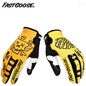 Cykelhandskar Fastgoose Long Finger Four Seasons Racing Off-Road Palm Bicycle Bike Motorcykel