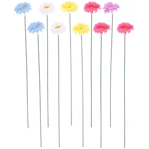 Garden Decorations Flower Decoration Gardening Stake Colored Stakes Lawn Ornament Small Decorative