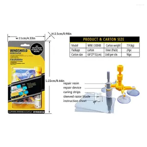 Biltvättlösningar vindrutan reparationssats bekvämt lätt repa RESTORING SCREEN Polering Diy Window Crack Remover Vakuumfunktion