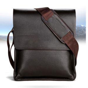 MENS PROORTCASE Business Bags Casual Business Pu Leather Mens Messenger Bag Vintage Men's Crossbody Bag Bolsas svart brun axel 339h