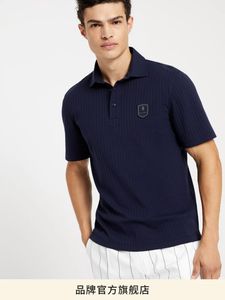男性ポロス春と夏のテニスシリーズブルーネッロ・クッチネッリ短袖ポロシャツ
