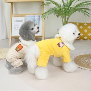 Dog Apparel 22 Autumn And Winter Radish Two-color Four Leg Casual Warm Belt Cotton Padded Clothes Cat Clothing