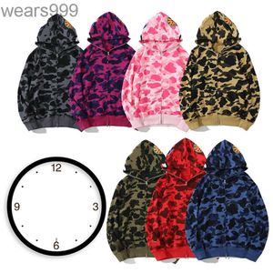 Hoodies Designer Herren Hoodie Camo Hai Sweatshirts Womens Luminous Hoodys gestickt