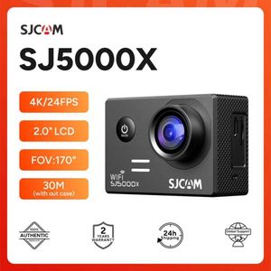 Câmeras de Ação de Ação Esportiva SJCAM SJ5000X Câmera de ação de elite 4K Vídeo FHD 30m Impermeado 2.4g Ação Wi -Fi Câmera original Câmera de câmera esportiva Capacete de bicicleta J0518