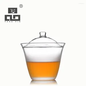 Полога для чайных наборов Tangpin Coffee и чайной теплостойким японским стеклянным чайником чайник Gaiwan Pot Drinkware