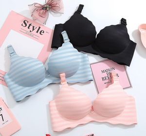 Женщины полосатые бюстгальтеры беспрепятственная повязка Bras Lady Lady Sexy Lingerie Wire Bras Fitness Women039s нижнее белье LJJA23891689636