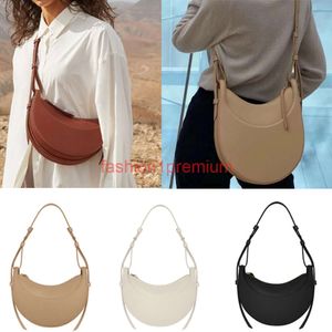 On numaralı kadın polen omuz çantaları No 10 Half Moon Cyme Büyük Numero Dix Tasarımcı Çantalar Deri Moda Çantası Crossbody Cross Cüzdan Hobo Polenly Deri Tote