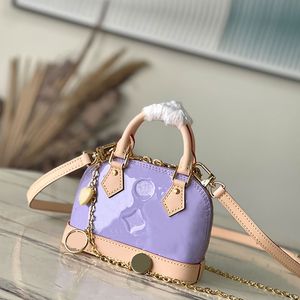 Mini Shell Tote Bag Designer Crossbody Bag Zipper Wallet Designer Handbag Lady Chain Luxury Bag Shoulder Purse Patent Leather Smaller Totes Top Mirror Quality Purse