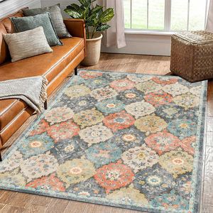 Carpets The living room carpet is washable foldable and non slip. sofa coffee table are covered with American style floor mats H240517