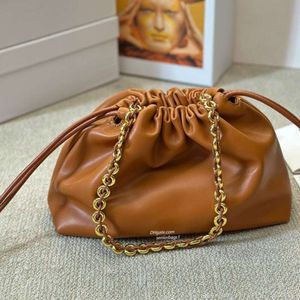 Luxury Designer Bag Chain Hobo Bag Kvinnor Tygväska Flamenco Purse Leather Mini Shoulder Cross Body Påsar Drawstring Design Handväska