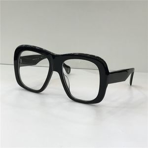 Neue Modedesigner Optische Brille 0498 großer Rahmen Square Simple Rahmen Retro beliebter Stil transparenter Objektiv Schutzbrillen 2369