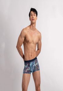 Underpants Men039s Roupa íntima sexy Saudável malha de quatro cantos respirável e confortável calça plana macia7123190