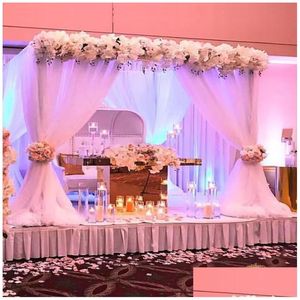 Party Decoration Factory Whedle Wedding White Dining Table Table Table com top para eventos e quadros Casamentos Bolo 457 Deld Deliv Dhtx5