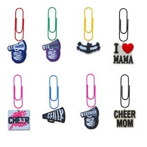 Charms Cheer Cartoon Paper Clips Bookmark Clamp Desk Accessories Stationery For School Cute Bookmarks Bk Nurse Gift Novelty Book Marke Otvno