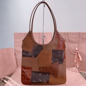 Borsa per patchwork in pelle da 10A di alta qualità da 10a Ivy BASSIONE LUCIO LINO LINO MISCUTA TOTE BAG INTERNO MANULI