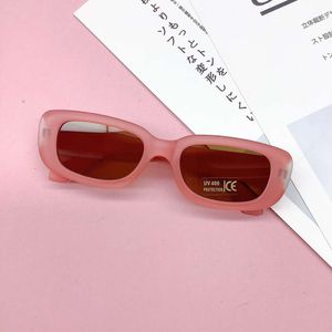 Children Cute Vintage Frosted Rectangle UV400 Outdoor Girls Boys Sweet Protection Classic Kids Sunglasses 3d500