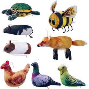 Andra leksaker 17-25cm Simulering Pigeon Chicken Plysch Hamster Sea Turtle Soft Cartoon Animal Toy Childrens Gift