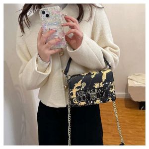 Pacote bolsa de crossbody impresso feminina: bolsa elegante 2024 com cinta ajustável