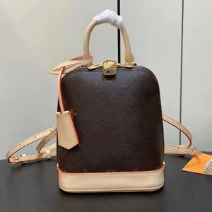 Designer ryggsäckar Tote Women's Almas ryggsäckar M47132 Fashion Casual Shell Tote Bag DrawString Schoolbag Classic Mini Tote Luxury