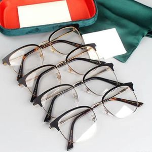 New High-quality G0413 frame men eye-brow glasses lightweight plank metal big square fullrim for prescription eyeglasses Goggles 53-18- 282u