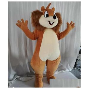 Mascot Squirrel Costume for Party Cartoon Character Sale Support Anpassning Drop Delivery Apparel Costumes DHMBT