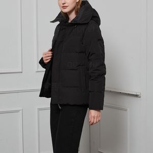 Puffer Jackets Designer Wysokiej jakości męskie damskie kurtka gęsią płaszcz prawdziwy wilk futra kanadyjska wyndham płaszcz z kapturem Zima odzież wierzchnia odzież z kapturem parka z kapturem