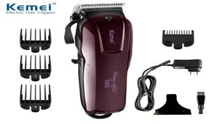 Kemei KM-2600 Professioneller Elektro-Bart-Rasierer wiederaufladbares Haar Clipper Titanium Messer Schneidmaschine1663550