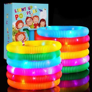 Outros brinquedos Tubo de embalagem de 6 peças para descontos Brinquedos de sensores Childrens Pólos liderados Night Light Party Supplies