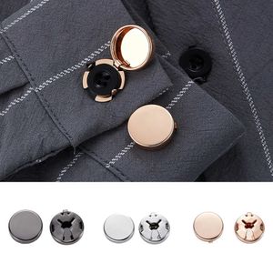 BUFF LINKS ELEGANTE ROUND MENS CLAMÃO GOLT PRATA PRIMEIRA CUFFLINKS COLLINHOS ORIVENTES BULTOMENTE ORMIL